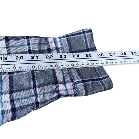 Untuckit Flannel Shirt Men’s XL Gray Blue Pink Long Sleeve Button Up 100% Cotton - Picture 8 of 9